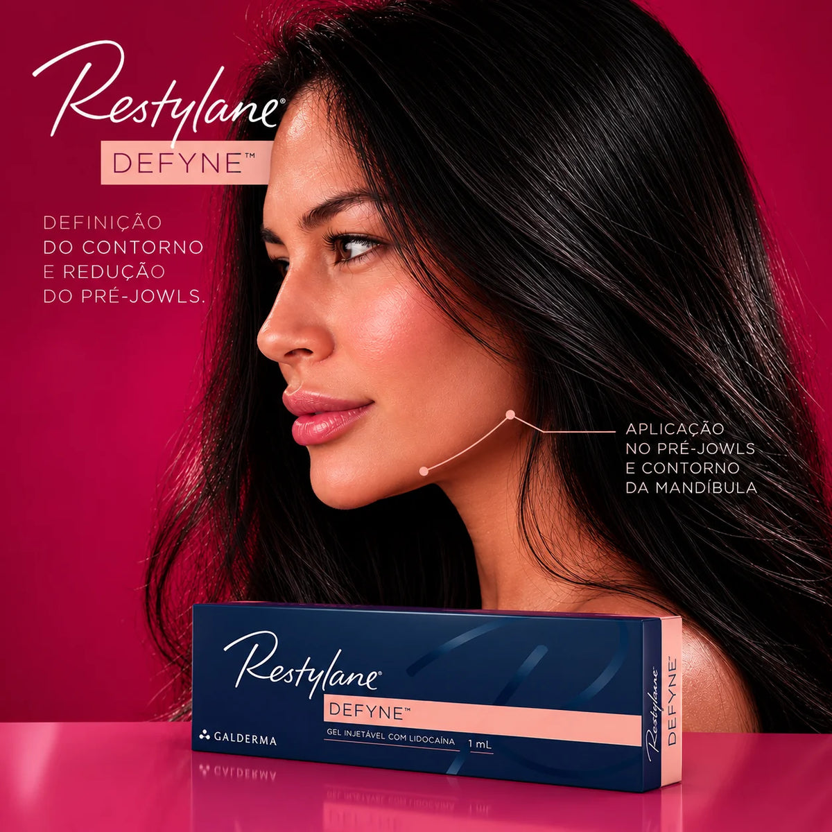 Preenchimento Pré-Jowls Restylane Defyne com Anestesia